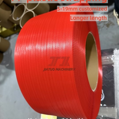Utilisation manuelle/automatique de la machine Pp bande de sangle Polypropylène plastique rouleaux de sangle 5-19 mm Largeur personnalisée