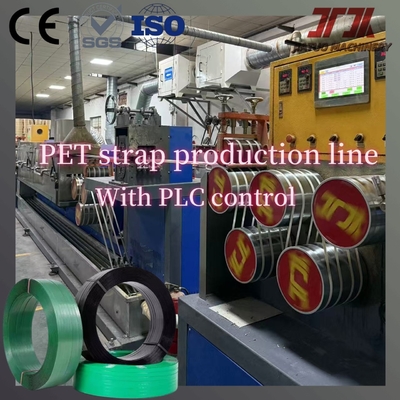 Machine de fabrication par extrusion de cerclage pour palettes de colis PET avec enrouleur automatique pour cerclage à forte tension 350-950kg