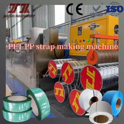 Extruseuse à bande de câbles en polyester PET en relief vert de 9 à 32 mm avec système de commande PLC