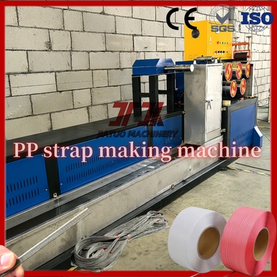 5-19mm Largeur GUOMAO réducteur PP Machine de fabrication de sangles avec système de mémoire de contrôle PLC et enrouleur automatique