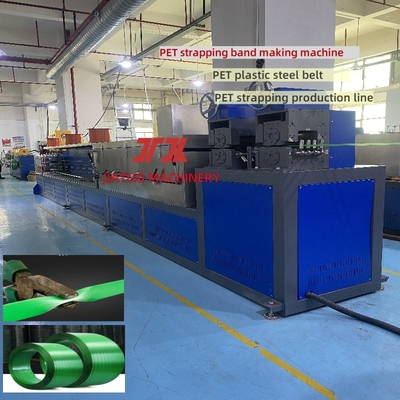 Machines de fabrication de sangles pour animaux de compagnie à 100% de PET écrasé Équipement de production de PET à vis unique Machines de plastique à grande vitesse