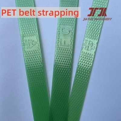 Sangle PET vierge verte pour l'emballage de palettes de briques, bonne tension 350-950kgf