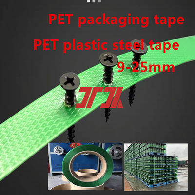 Black PET plastic band 9-32mm automatic PET strapping 200-1500KG tensile strength