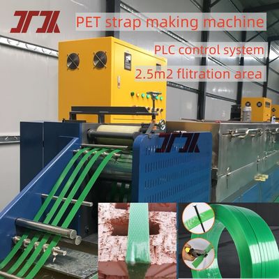 Machine à fabriquer des sangles en polyester PET plastique avec vis à grande capacité et changeur d'écran non-stop