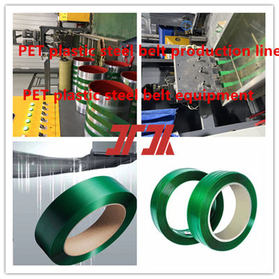 Machine de fabrication de feuillard PET de 9 à 25 mm, ligne de production de ceinture d'emballage en PET avec 100 % de paillettes de bouteilles PET