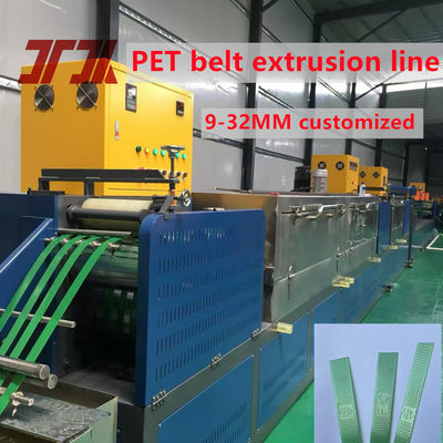 150m/min Vitesse de fonctionnement Machine de fabrication de sangles pour animaux de compagnie Fabriquez une ceinture d'emballage en PET en relief avec contrôle PLC