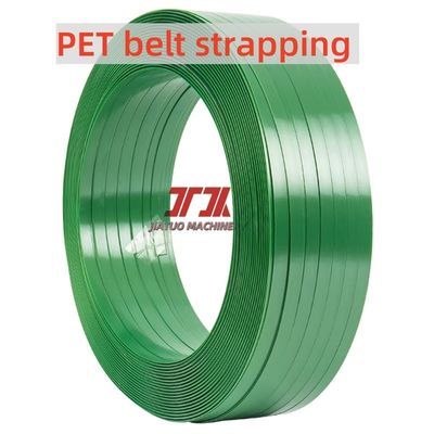 Petit pain de cerclage en plastique d'animal familier de polyester vert transparent pour l'emballage de palettes avec 9-32mm