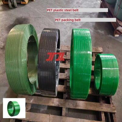 Ceinture d'emballage en plastique PET 9-25 mm Ceinture d'emballage en polyester PET pour machines à bandes pneumatiques