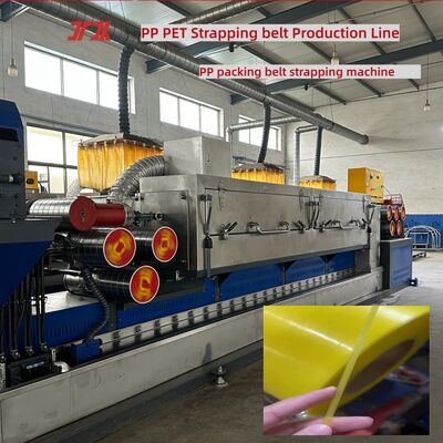 Machine de fabrication de sangles d'emballage en PP équipement de fixation de sangles en PP de 5 à 15 mm pour filtres à large surface circulant à quatre mailles