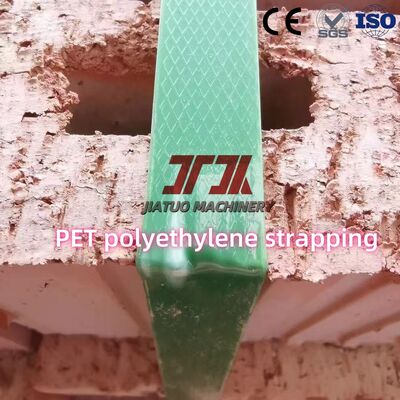 Résistance 1000N Largeur 19mm Transparent Vert Sangle PET Bandage d'emballage abordable