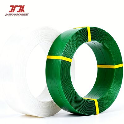 Résistance 1000N Largeur 19mm Transparent Vert Sangle PET Bandage d'emballage abordable