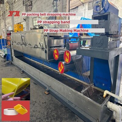 Machine de fabrication de sangles en PP de 5 mm, machine de fixation de sangles en PP, avec échangeur automatique d'écran sans arrêt