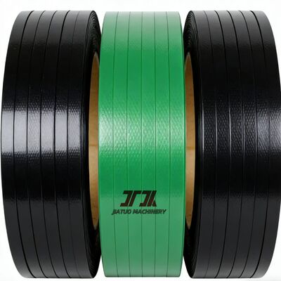 Sangle d'emballage en polyester PET durable de 9 à 32 mm, verte, pour cerclage plastique