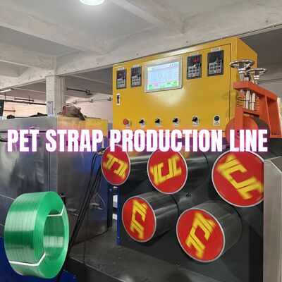 Équipement de production de feuillard PET Machine de fabrication de feuillard PET 9-25mm pour système de contrôle PLC