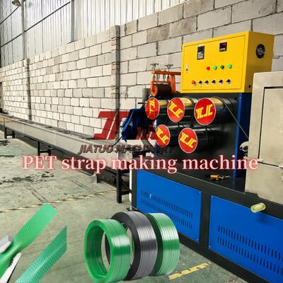 Machine de fabrication de sangles PET, 9-25mm, équipement de ceinture en plastique et acier pour flocons de bouteilles PET 100%