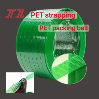 Bande d'emballage en PET de 9 à 25 mm, cerclage en plastique PET, cerclage d'emballage en PET avec broyage de bouteilles à 100 %