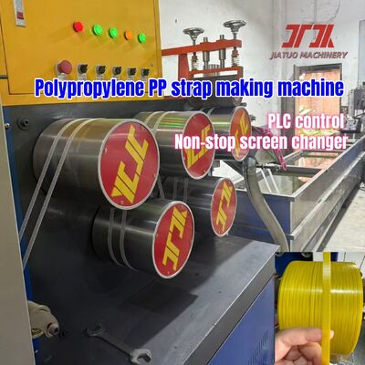 Ligne d'extrusion de sangles en PP de 80 kW économe en énergie avec système à cinq rouleaux de chrome dur