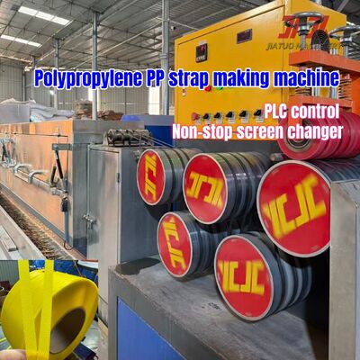 Ligne d'extrusion de sangles en PP de 80 kW économe en énergie avec système à cinq rouleaux de chrome dur