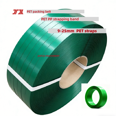 Cerclage PET vert cerclage d'emballage PET automatique 9mm pour outils de cerclage automatique