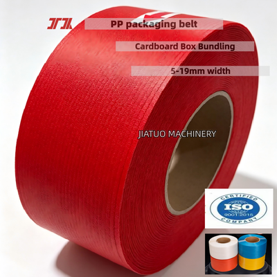 Ceinture d'emballage en PP PET à grande vitesse, sangle d'emballage blanche de 12mm adaptée à la machine de cerclage automatique
