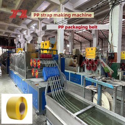 Équipement d'emballage automatique de PP PET équipement de production de courroies d'emballage de PP à grande vitesse avec système de commande PLC
