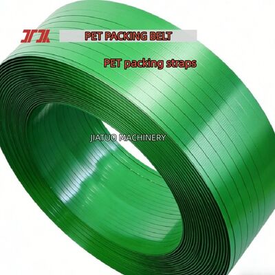 Emballage en acier en PET plastique 16 mm Ceinture de fixation en PET vert pour fixation automatique