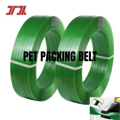 Bande de cerclage automatique en PET 16mm, cerclage d'emballage en PET pour machines de cerclage pneumatiques