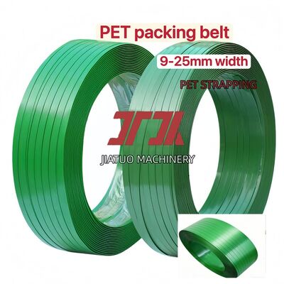 Bande de cerclage PET haute vitesse 15 mm PET strapping adaptée à une utilisation avec des machines d'emballage automatiques