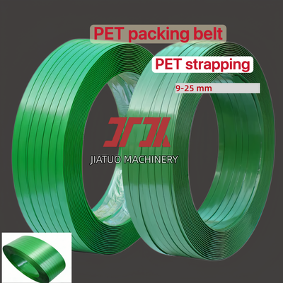 Bande de cerclage en PET vert - Cerclage PET - Sangle d'emballage en PET pour outils de cerclage pneumatiques