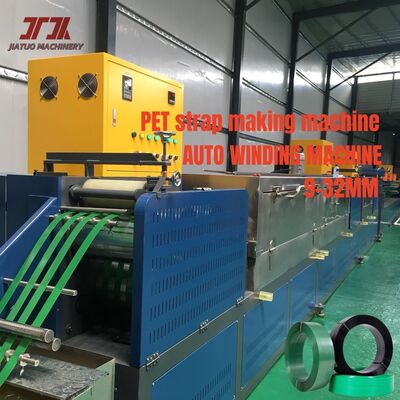 Ligne de production entièrement automatique de bandes de cerclage PET avec flocons de bouteilles PET recyclées et capacité de 220-250 kg/h