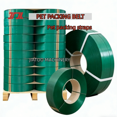 Sangle PET haute vitesse 16mm verte pour machines de cerclage pneumatiques
