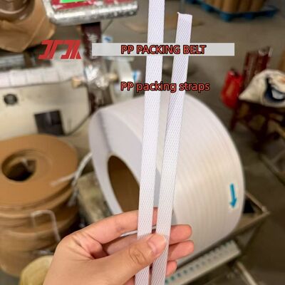 Ruban d'emballage PP transparent 12mm, cerclage PP haute vitesse pour machines de cerclage automatiques
