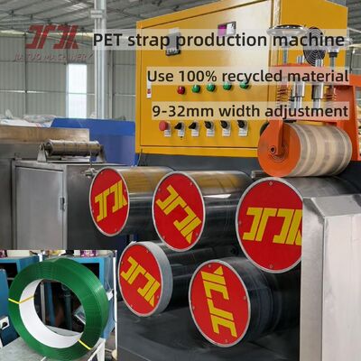 Ligne de production de bandes de PET 9-32 mm Contrôle PLC Extrusion de flocons de bouteille recyclée