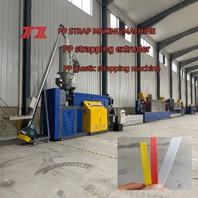 Sangle de pp faisant la ligne automatique d'extrusion de bande de cerclage de l'enroulement pp de machine avec l'impression en ligne