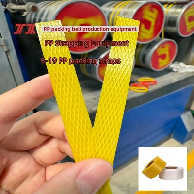 Sangle de pp faisant la ligne automatique d'extrusion de bande de cerclage de l'enroulement pp de machine avec l'impression en ligne