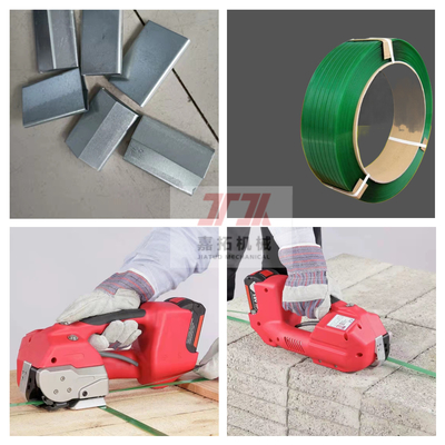 0.4-1.2mm pp réunissent la machine de cerclage tenue dans la main pour l'acier de papier de textile
