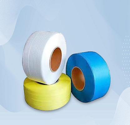 L'ODM d'OEM a gravé le jaune en refief noir blanc de cerclage de emballage en plastique de palette de ceinture
