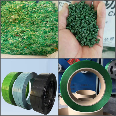 Ligne d'extrusion à bande de PET à vis unique de 110 mm avec contrôle PLC et enrouleur automatique