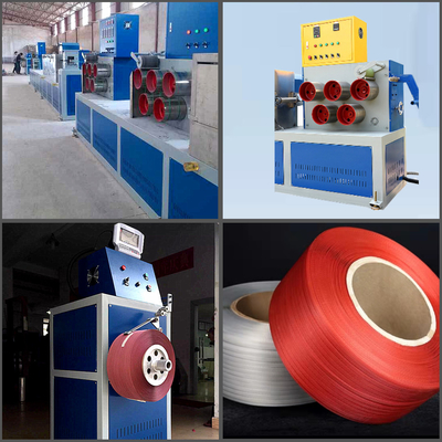 Pp en plastique attachent faire à machine la chaîne de production de bande de polypropylène de 100 kilowatts