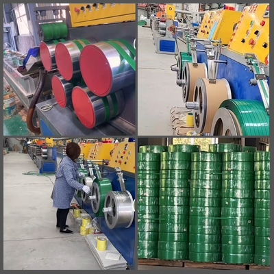 La ceinture de emballage d'ANIMAL FAMILIER/attachent du ruban adhésif aux machines de expulsion pour emballer avec la machine à emballer complètement automatique réutilisée par 100% de flocons de bouteille