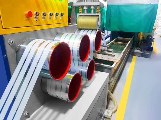 Machine de fabrication de sangles en PET à vis unique à 3 sangles de grande vitesse largeur/épaisseur (mm) 9-25/0,6-1,2 mm