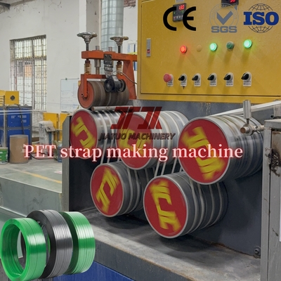 Machine de fabrication de feuillard PET d'une capacité de 400-450 kg/H avec enrouleur entièrement automatique et fabrication de feuillard PET haute tension