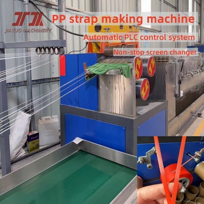 Commande PLC entièrement automatique JiaTuo PP Machine de fabrication de sangles avec moteur GUOMAO