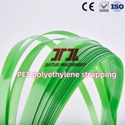 Résistance 1000N Largeur 19mm Transparent Vert Sangle PET Bandage d'emballage abordable
