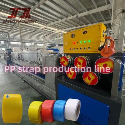 Machine de fabrication de cerclage en PP et polyester de 5 à 19 mm de largeur avec enrouleur automatique