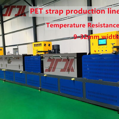 Machine automatique de fabrication de bandes en polypropylène de 5 à 19 mm avec contrôle PLC et capacité de 220-250 kg/h