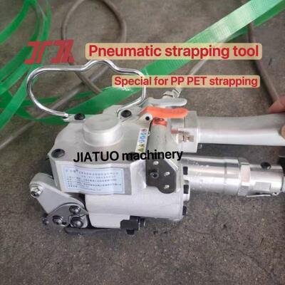 Machine de cerclage pneumatique à fusion thermique PET avec valve réglable