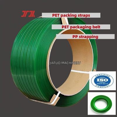 Cordon d'emballage en PET vert à grande vitesse de 19 mm pour outil de fixation pneumatique