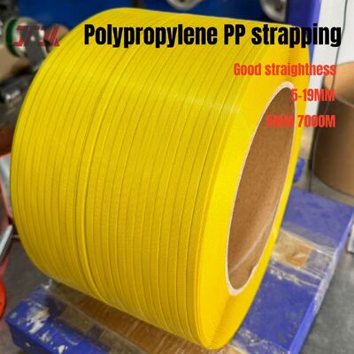Plastique fait sur commande du cerclage 5-19mm de la ceinture pp d'emballage du logo pp avec la longue longueur