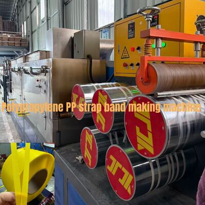 300 m/min Ligne d'extrusion de bande de fixation en PP à économie d'énergie avec vis 38CrMoAlA pour bande à camber bas